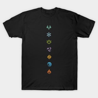 genshin impact: the seven visions T-Shirt